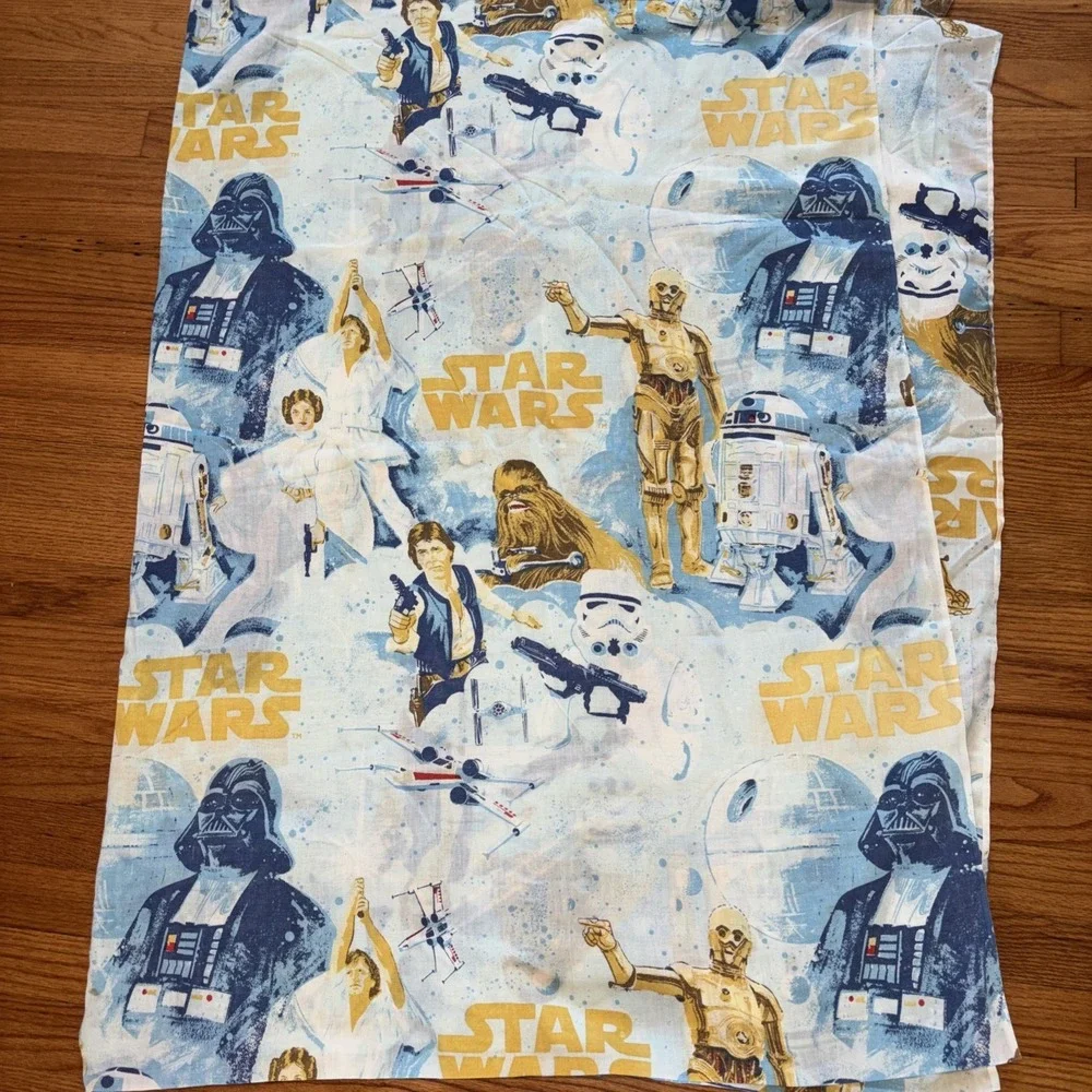 Vintage 1970s JC Pennys Star Wars New Hope HTF Flat Sheet Bedding Twin
